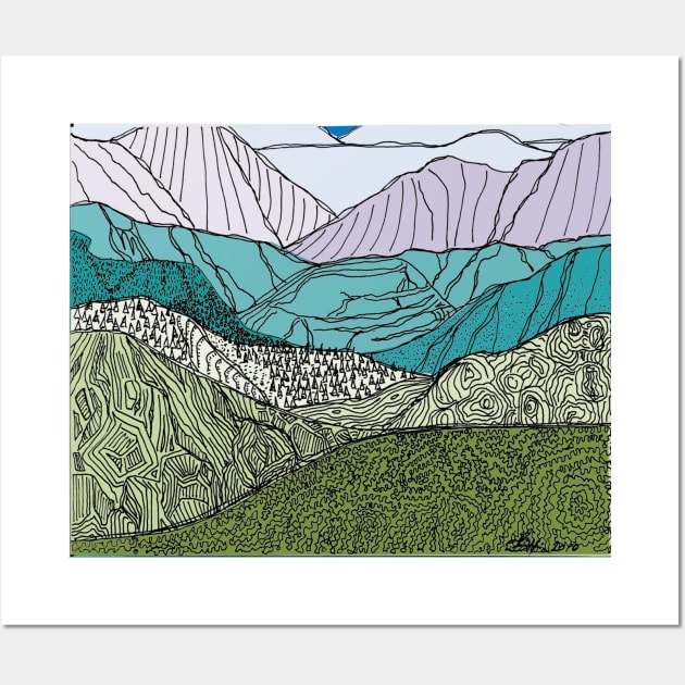 Rocky Mountains - Colorado Range Wall Art by Bits